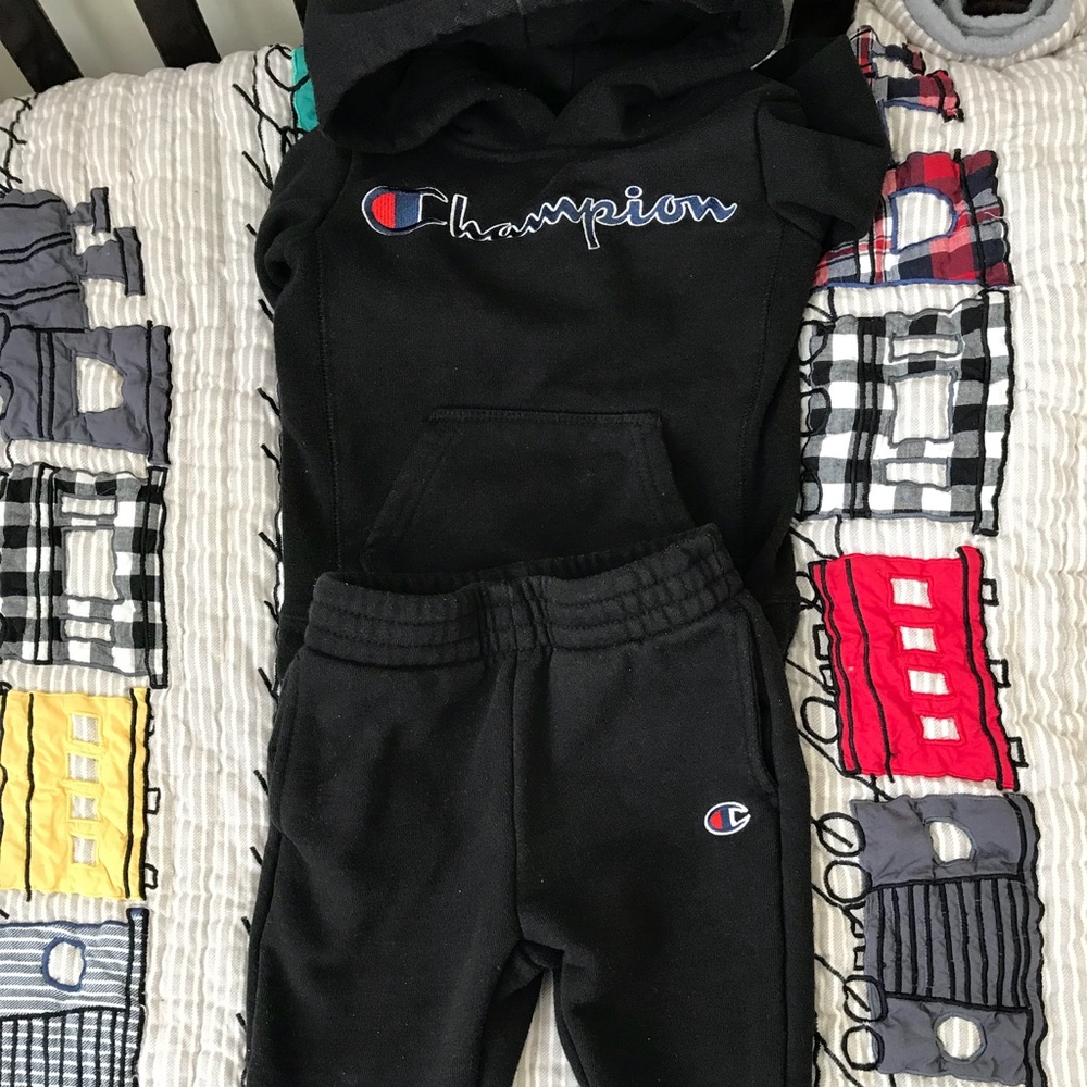 Champion toddler boy joggers suit